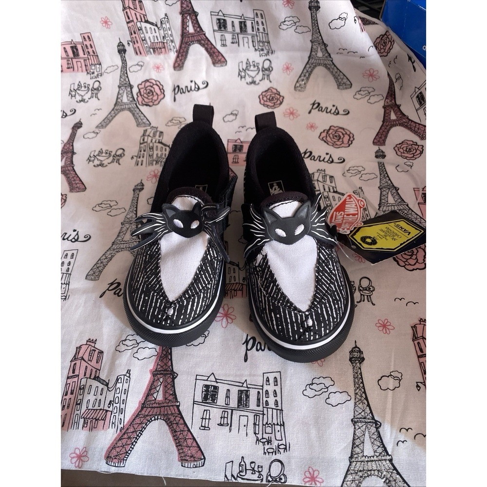 Vans X Disney The Nightmare Before Christmas Size 6.5T‎ Toddler Shoes SLIP ON